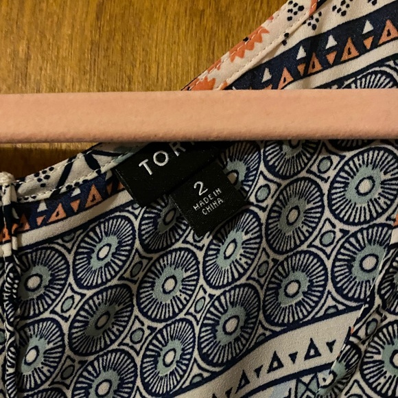 Torrid size 2 tribal print blouse - Picture 2 of 3